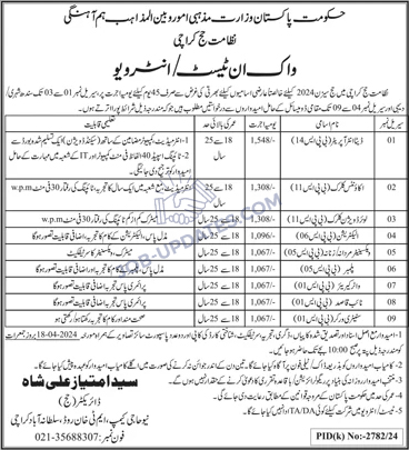 Directorate of Hajj Karachi Jobs