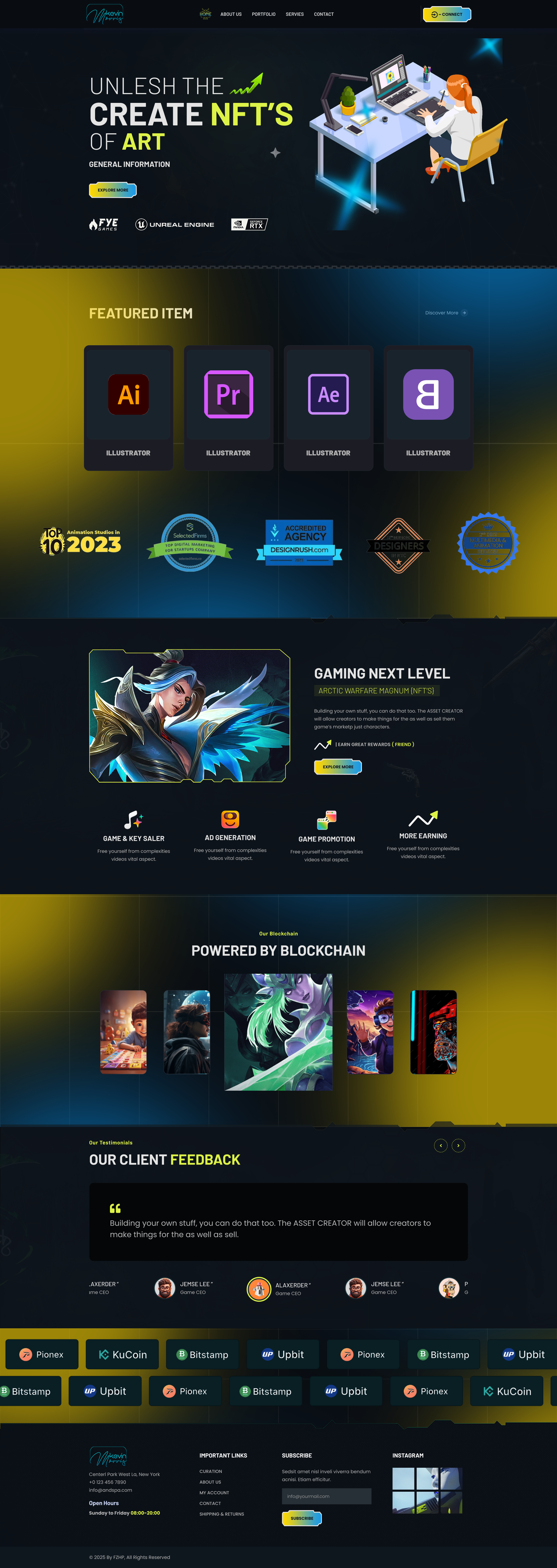 NFT Web Template - 01