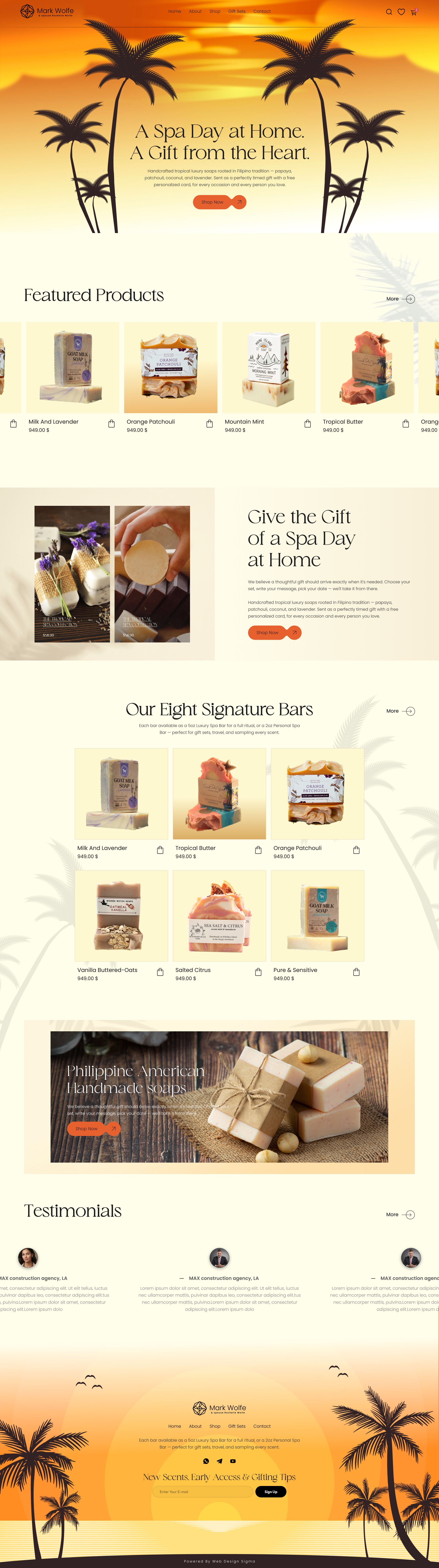 Spa Website Templates & Page Designs