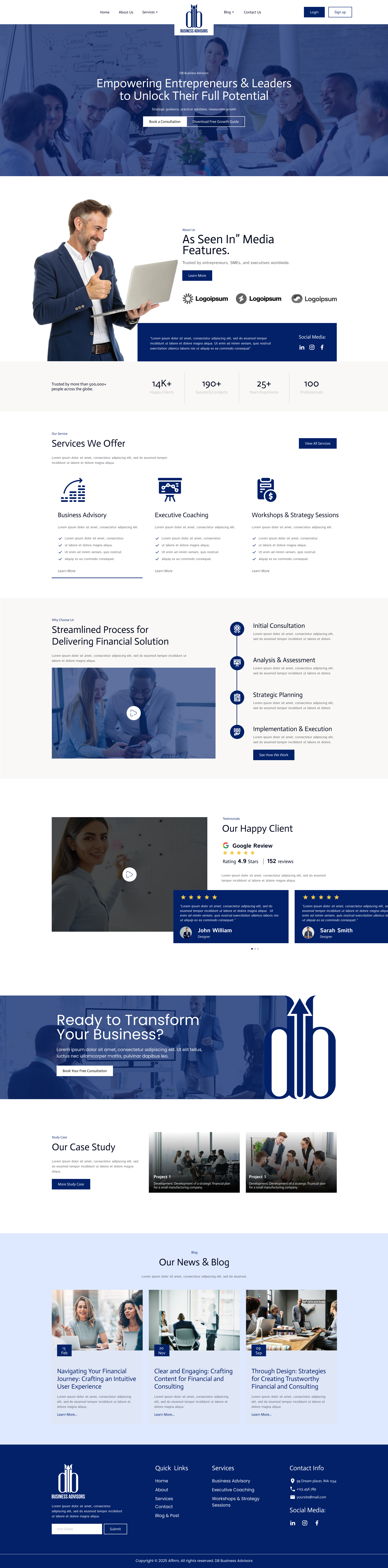 Accounting Web Template