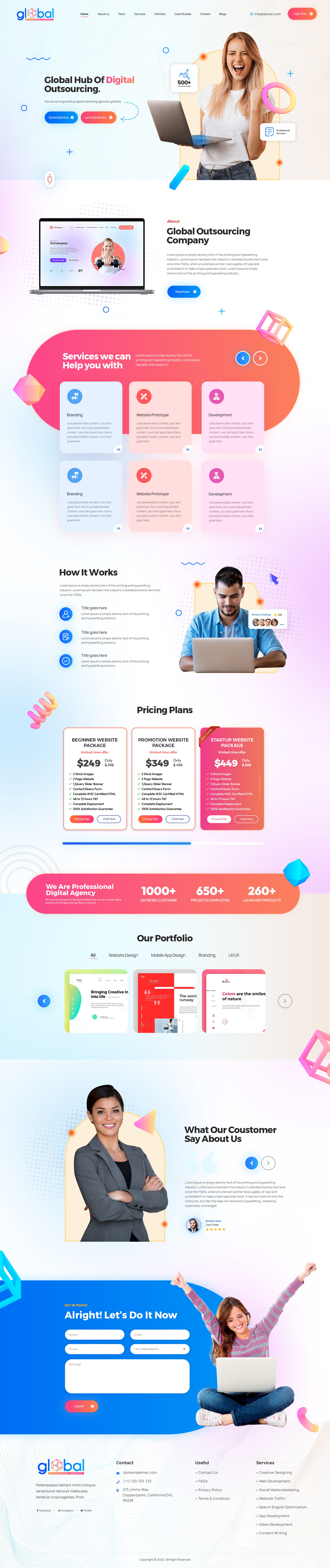 Digital Marketing Website Template - 01