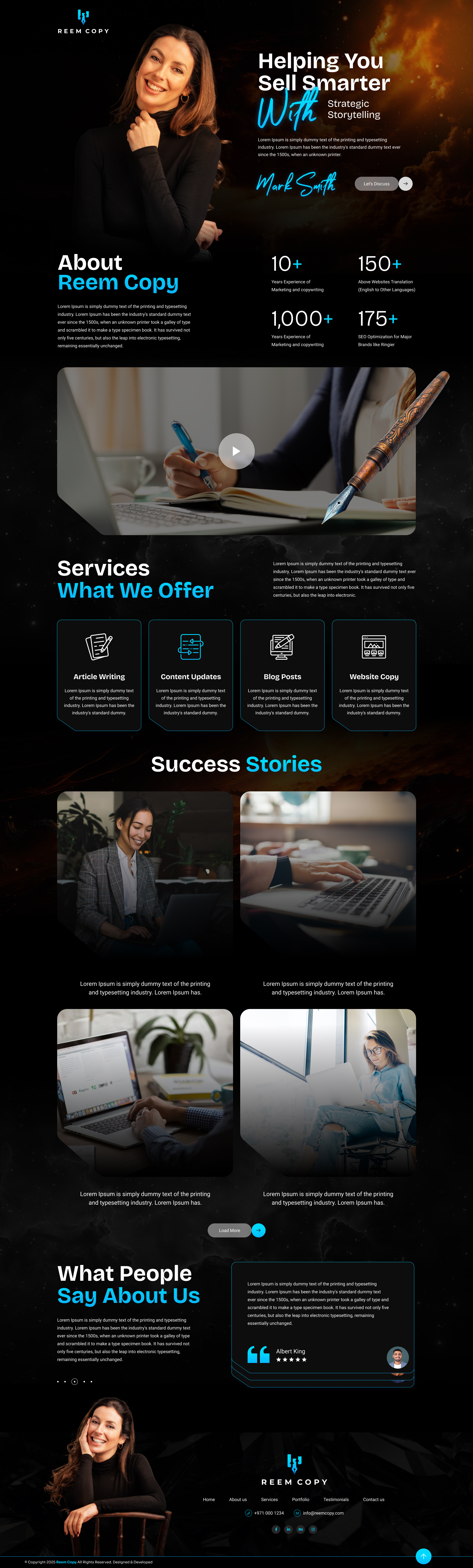 Book Author Web Template - 01